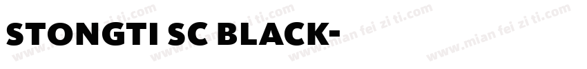 stongti sc black字体转换
